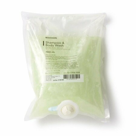 MCKESSON Shampoo and Body Wash Dispenser Refill Bag 1000 mL, Cucumber Melon 53-27906-1000